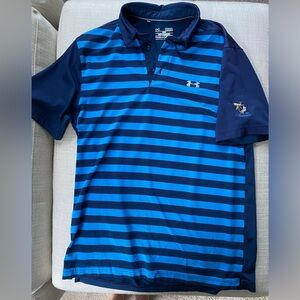 Under Armour Blue Striped Polo Shirt